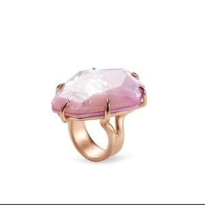 Kendra Scott Rose Gold Megan Cocktail Ring in Iridescent Lilac Mother of Pearl